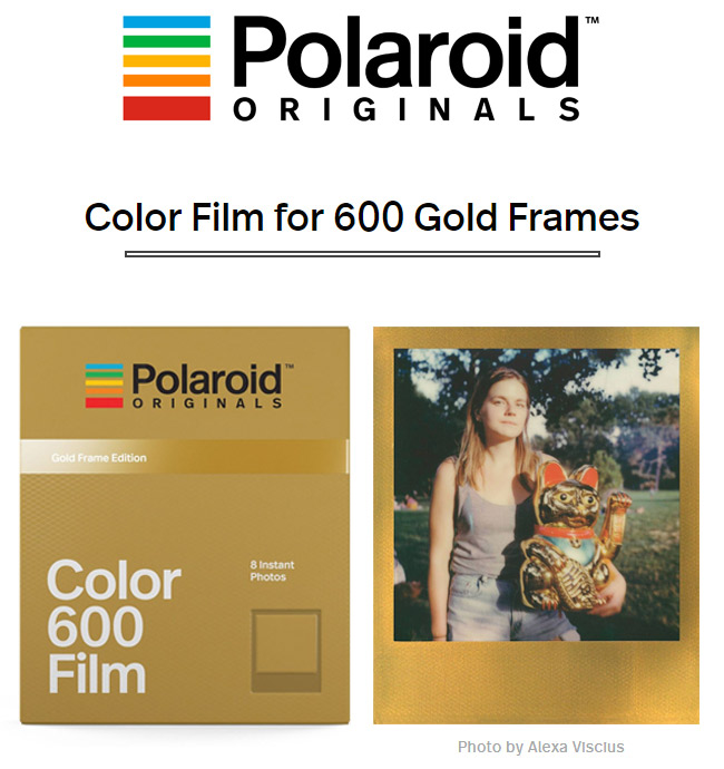 Polaroid Color Film for 600 彩色底片(金框)/2盒