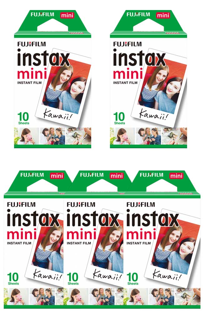 [5入裸裝]FUJIFILM instax mini 拍立得底片(白邊)