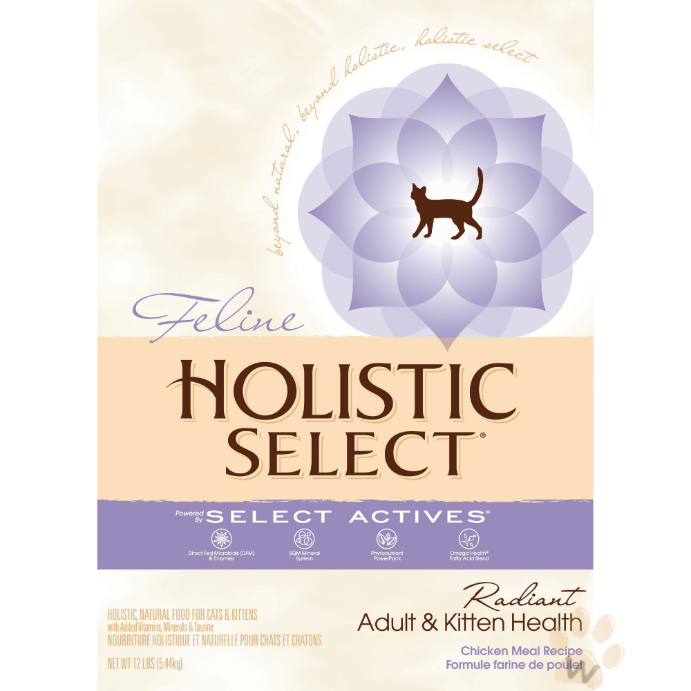 新鷹格Holistic Select《成幼貓-雞肉配方》活力滋WDJ推薦首選天然貓糧-5磅