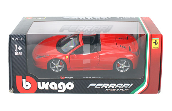 原廠授權合金車 1/24 法拉利 Ferrari 458 SPID