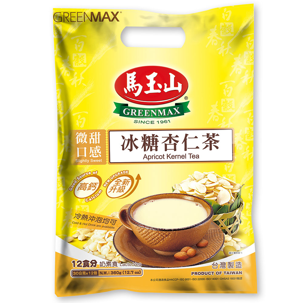 【馬玉山】冰糖杏仁茶(30gx12入)