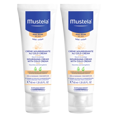 Mustela慕之恬廊 慕之幼高效面霜40ml(2入組)