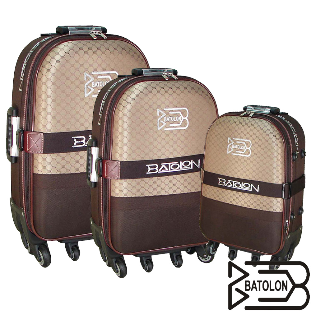 【BATOLON寶龍】21+25+29吋/三件組-經典風華旅行拉桿箱〈咖啡〉