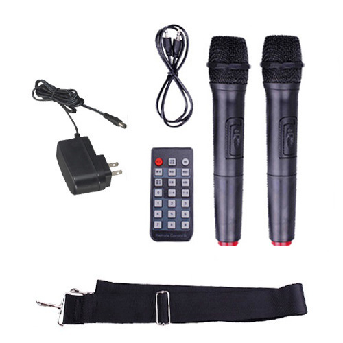 大聲公實用型無線式多功能行動音箱/喇叭 (雙麥克風組)