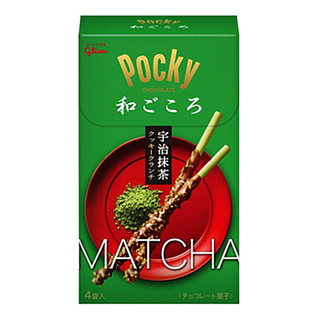 Pocky 格力高宇治抹茶巧克力棒4袋入(84.4g)