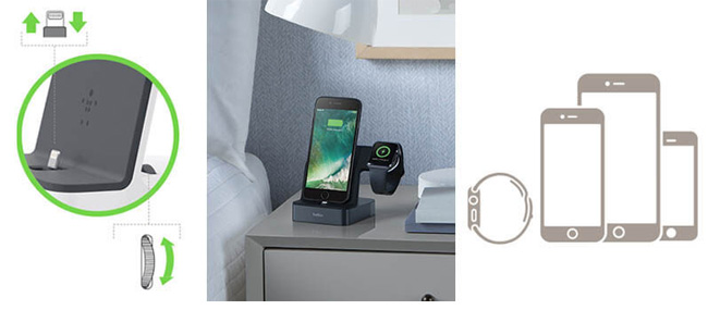 Belkin PowerHouse Apple Watch+iPhone 兩用充電座