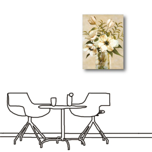 橙品油畫布-單聯式直幅 掛畫無框畫 協調 60x80cm