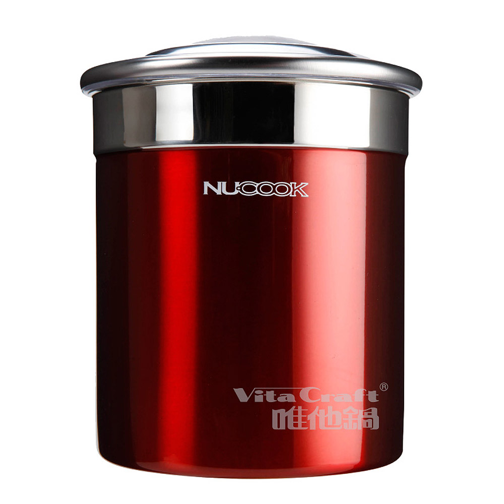 VitaCraft唯他鍋-NuCook不銹鋼儲物罐2300ml(紅)