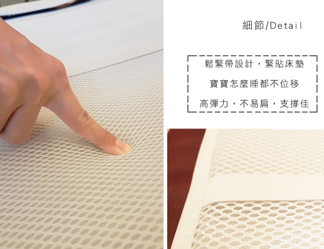 【凱蕾絲帝】3D挑高透氣《可水洗》循環散熱繽紛60x120cm嬰兒床墊-水果拼盤