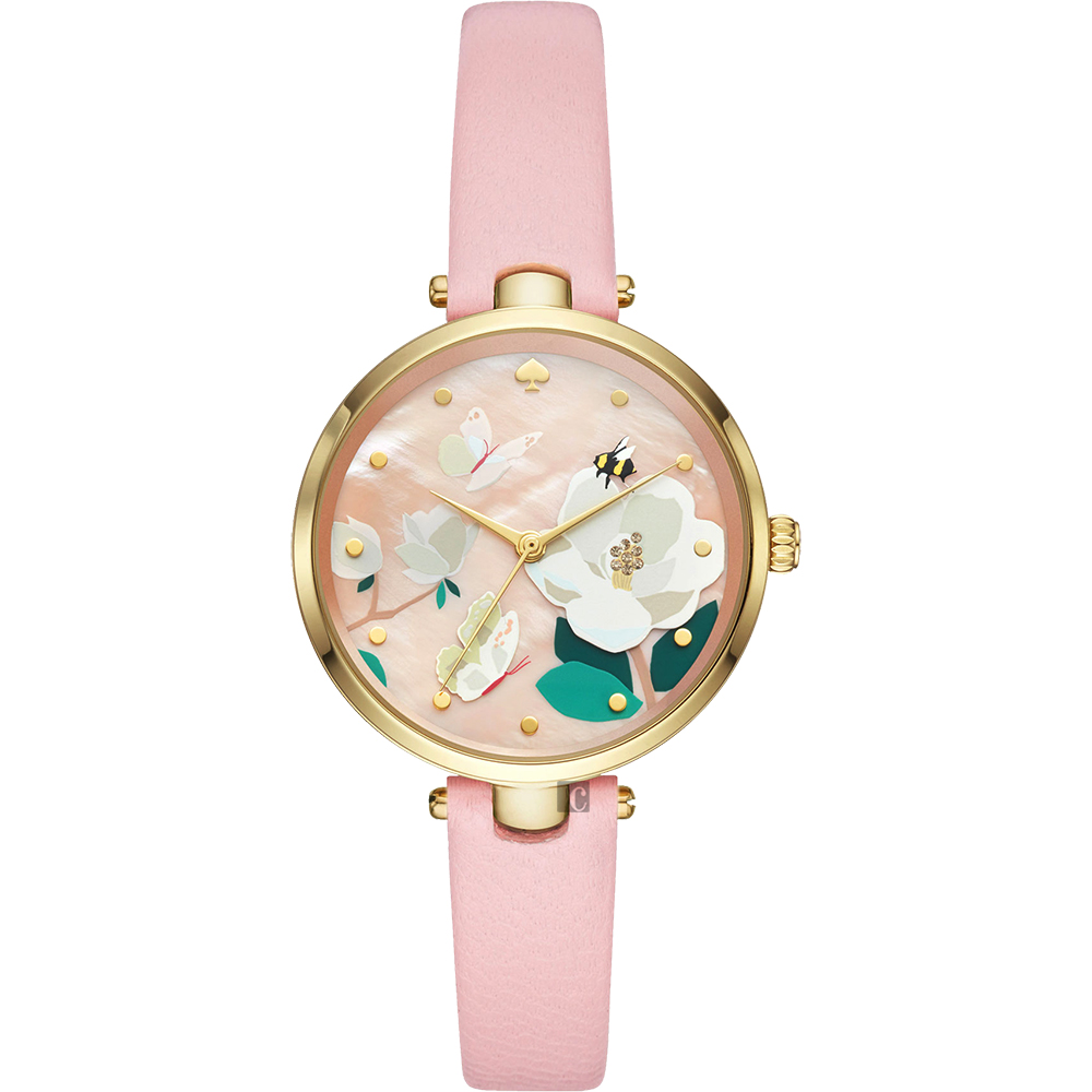 Kate Spade NEW YORK 春之花園蝴蝶手錶-34mm