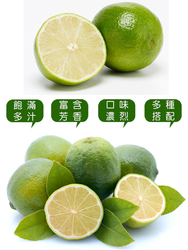 果之家 新鮮綠皮檸檬3台斤