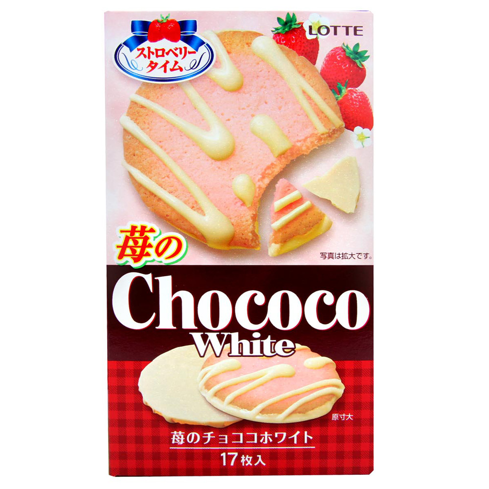 Lotte 草莓白巧克力薄餅(110.5g)