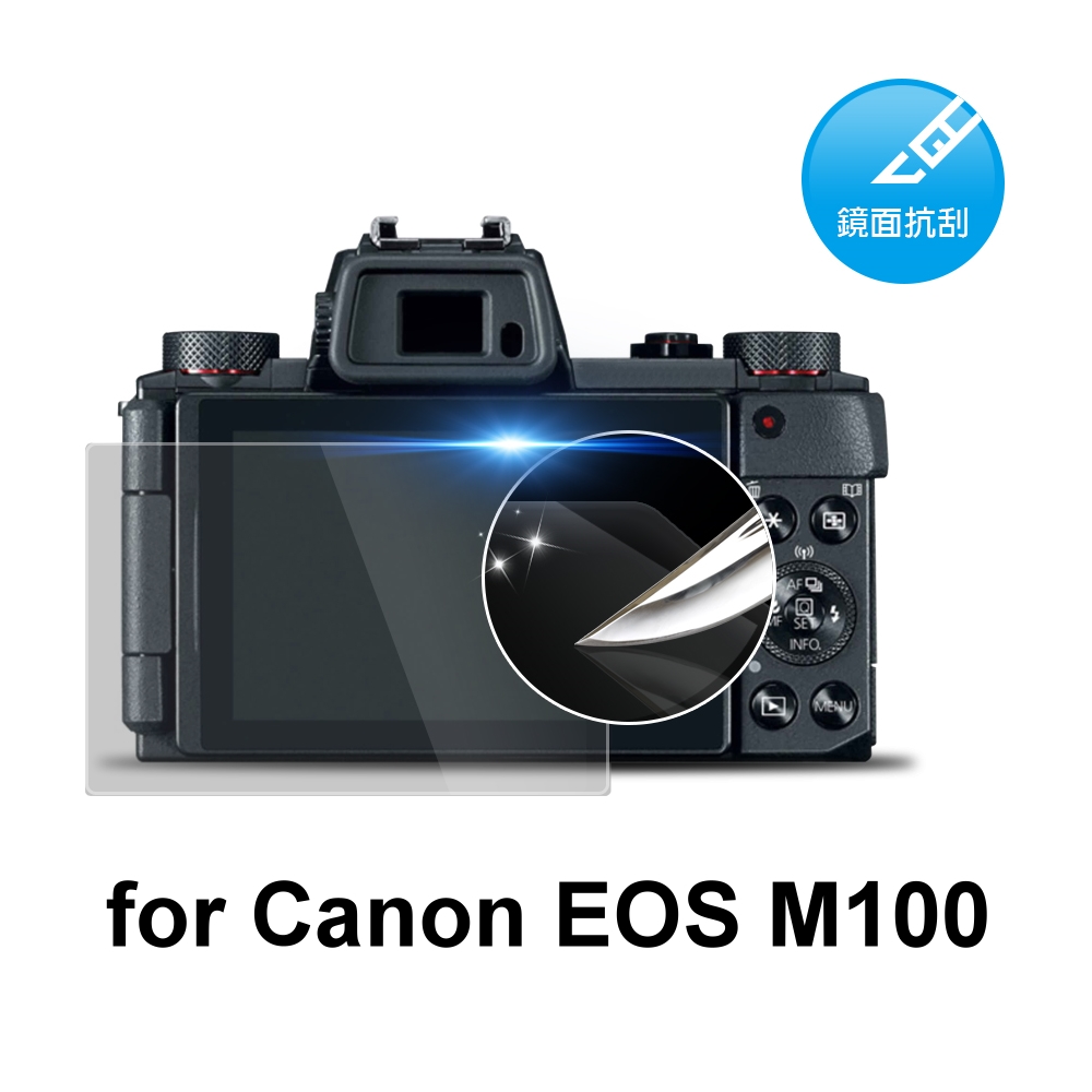 D&A Canon EOS M100 相機專用日本原膜HC螢幕保護貼(鏡面抗刮)
