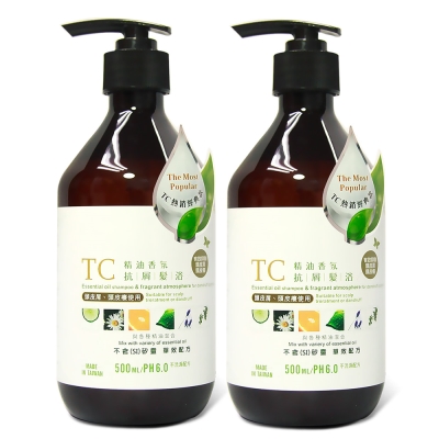 TC系列 精油香氛抗屑髮浴(500ml)2入組