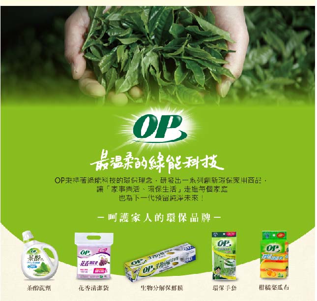 OP 柑橘除油海綿菜瓜布(4入)