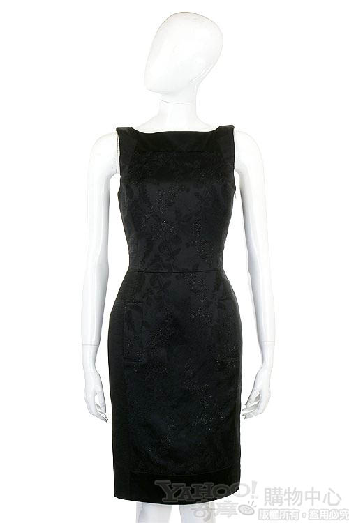 KENZO-antonio marras 黑色繡花無袖洋裝