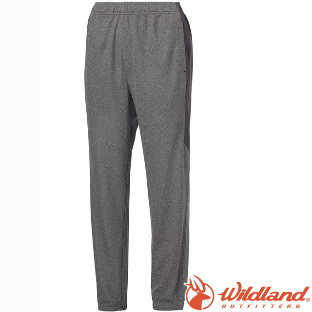 Wildland 荒野 0A61659-90灰 中性雙色透氣抗UV縮口褲