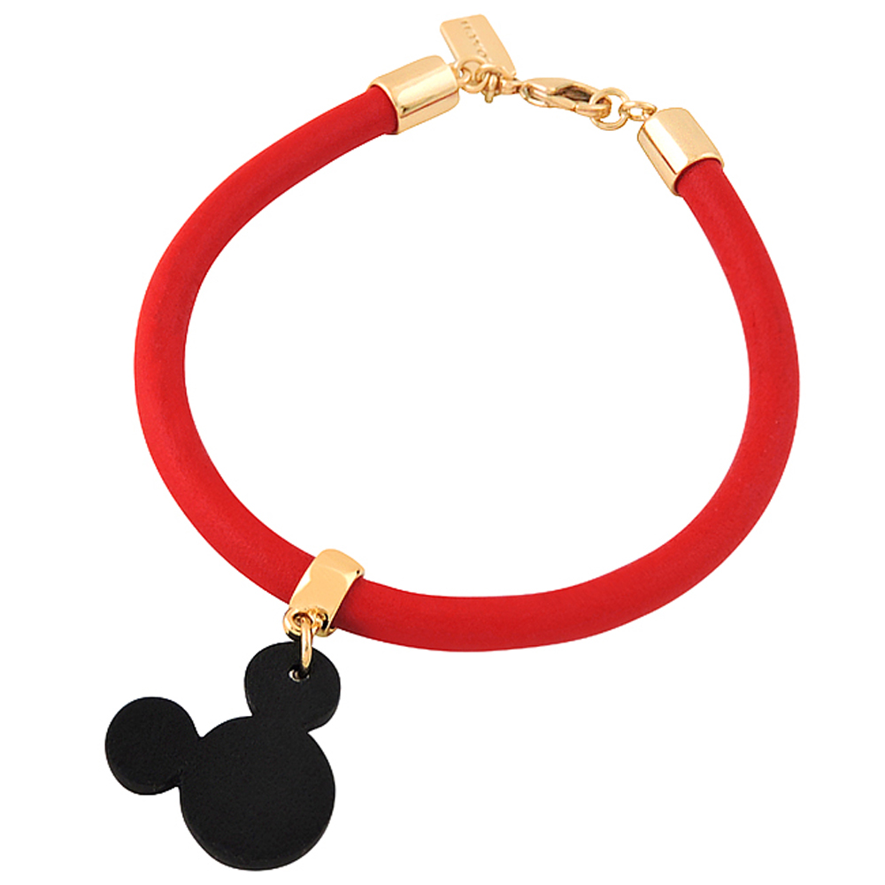 COACH Disney黑色Mickey造型手環