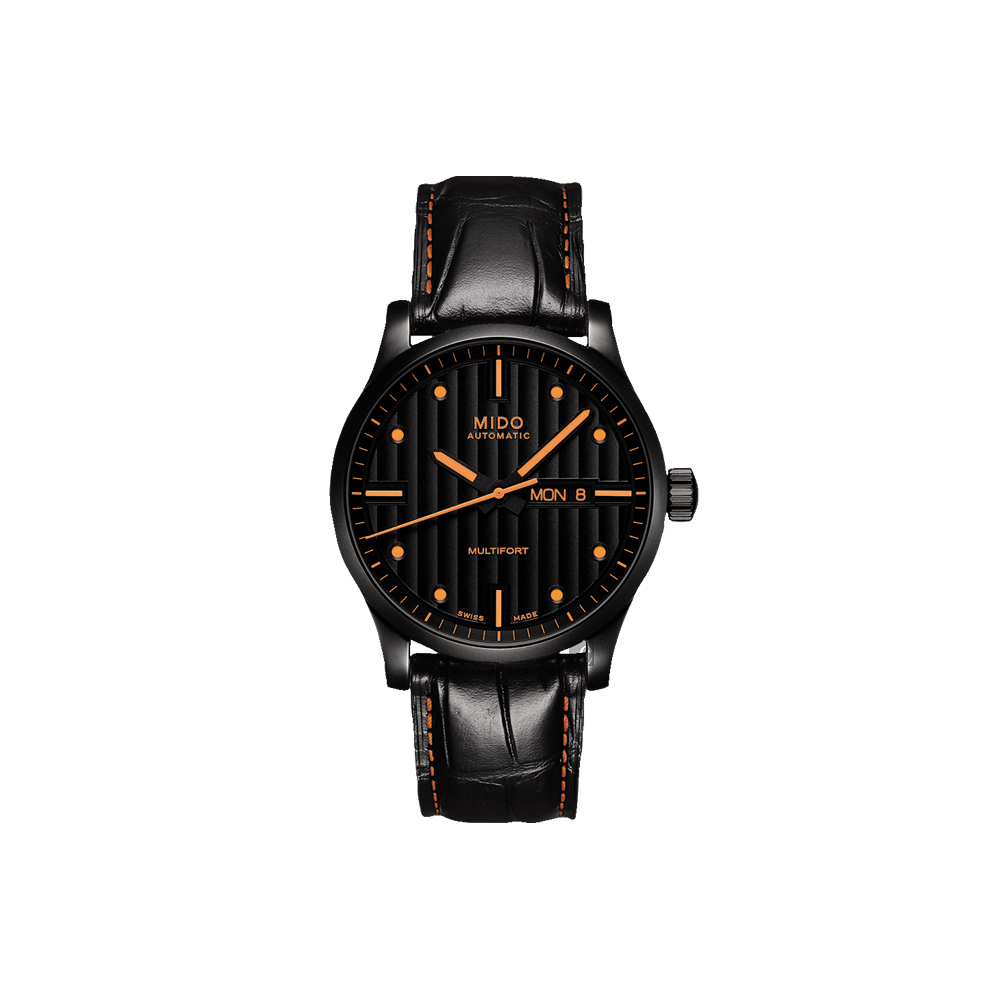 MIDO 美度 官方授權 Multifort 先鋒系列典藏機械腕錶-黑/42mm M0054303605180