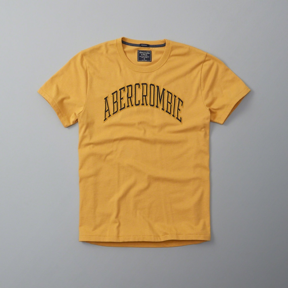 af a&f Abercrombie & Fitch 短袖 T恤 黃色 135