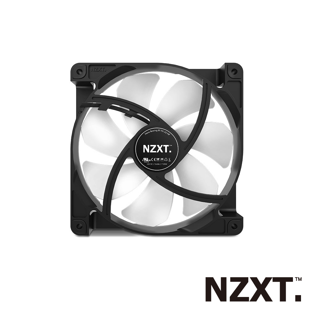 NZXT恩傑 14公分/PWM控制/ENB軸承/NZXT水冷升級指定款防震風扇