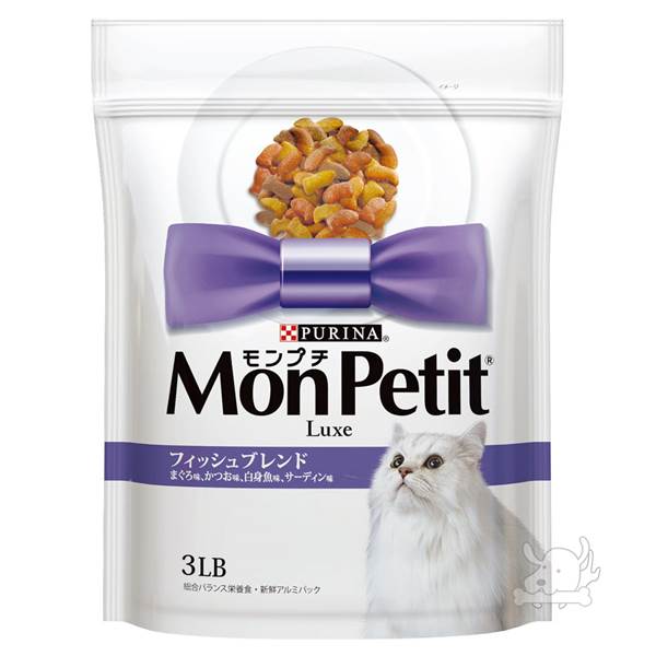 MonPetit 貓倍麗 日式乾糧 成貓鮮魚什錦 貓糧 3磅 X 1包