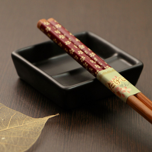 JoyLife 彩繪碳化竹筷10雙組-(2色)