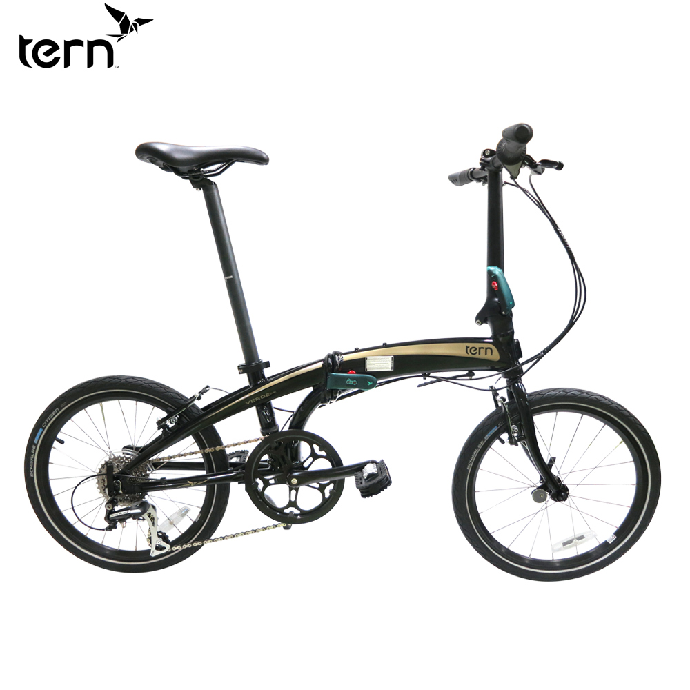 Tern】Verge N8 20吋8速鋁合金折疊車-黑底金標| 折疊車| Yahoo奇摩購物中心