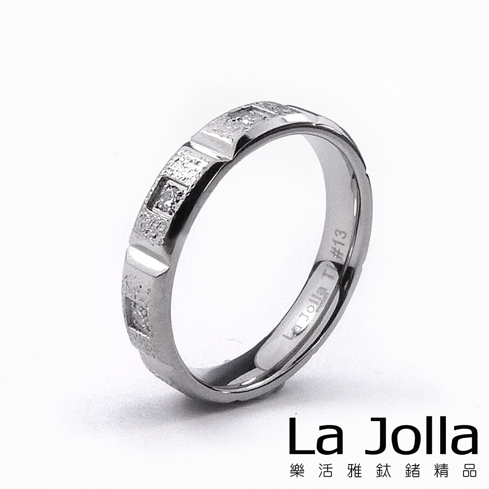 La Jolla 玩酷方塊 純鈦戒指(女款)