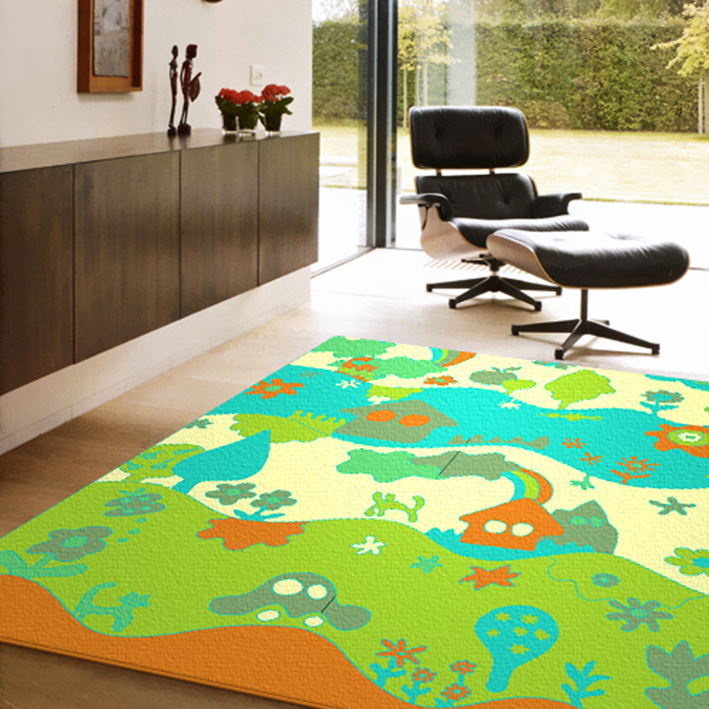 《范登伯格》奧瓦克光澤絲質感地毯-魔法森林-140x200cm