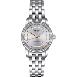 MIDO 美度 官方授權 Baroncelli II 簡約情人機械女錶 母親節禮物-29mm M76004101