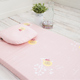 奶油獅 正版授權100%精梳純棉馬來西亞乳膠嬰兒床墊(小)+塑形圓枕2件組-三色可選 product thumbnail 1