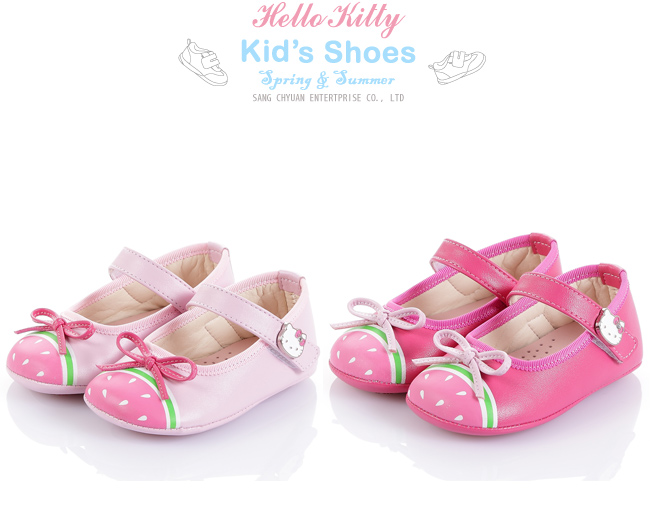 (獨賣款)HelloKitty童鞋 超纖透氣皮學步鞋-粉(幼童)