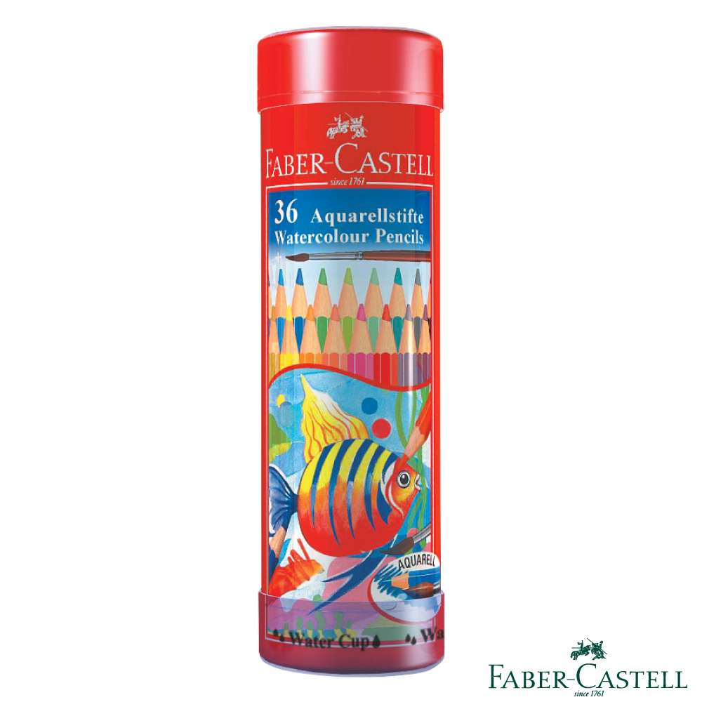 Faber-Castell紅色系水性彩色鉛筆-36色精緻棒棒筒裝