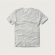 A&F 經典電繡麋鹿設計V領短袖T恤-灰白色 AF Abercrombie product thumbnail 1