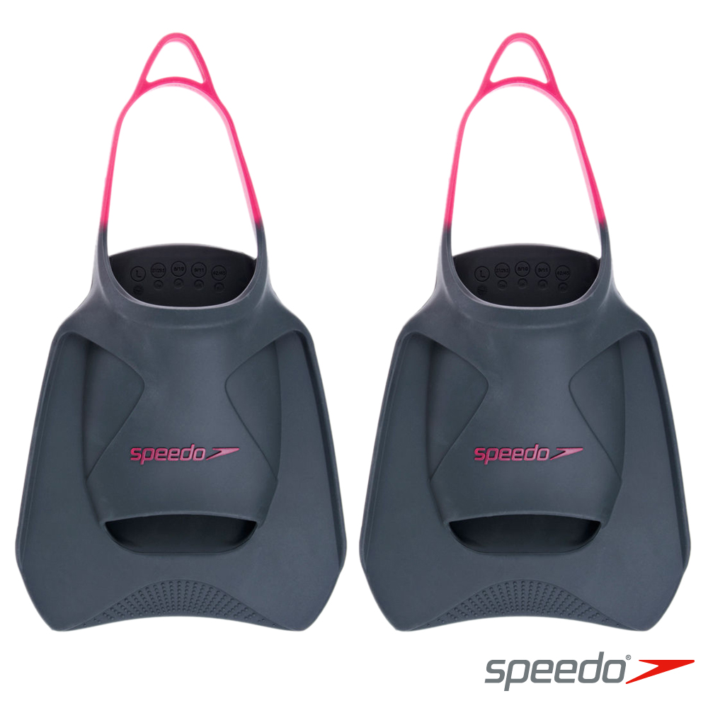 SPEEDO 進階型訓練蛙鞋 BioFuse 灰-粉