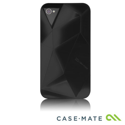 Case-Mate iPhone 4 專用 Facete 幾何立體紋背蓋-黑色