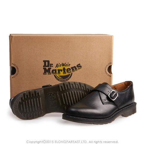 Dr.Martens PADRIAC-單扣鋼頭孟克鞋-男款-黑色