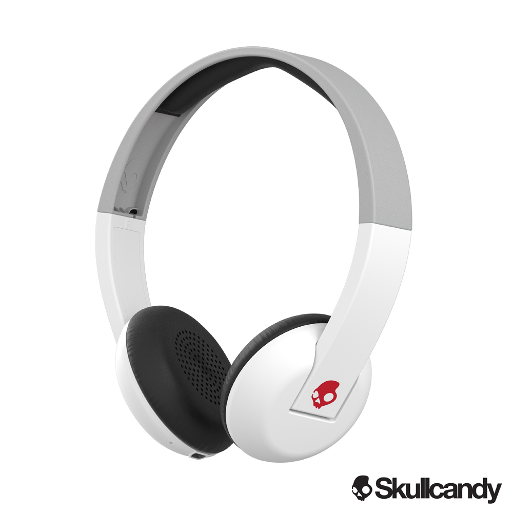 Skullcandy 阿波羅 Uproar 藍牙小耳罩式耳機-白灰色(公司貨)