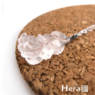 Hera頂級冰種水沬玉貔貅項鍊