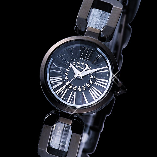 WIRED 繁星點點時尚手環腕錶(AC3T05X)-IP黑