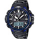 CASIO卡西歐 PRO TREK 專業登山太陽能電波手錶-藍/51.6mm product thumbnail 1