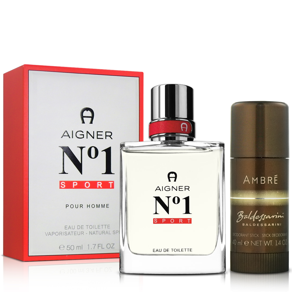 Aigner 愛格納 NO1 sport 男性淡香水(50ml)-送體香膏40ml