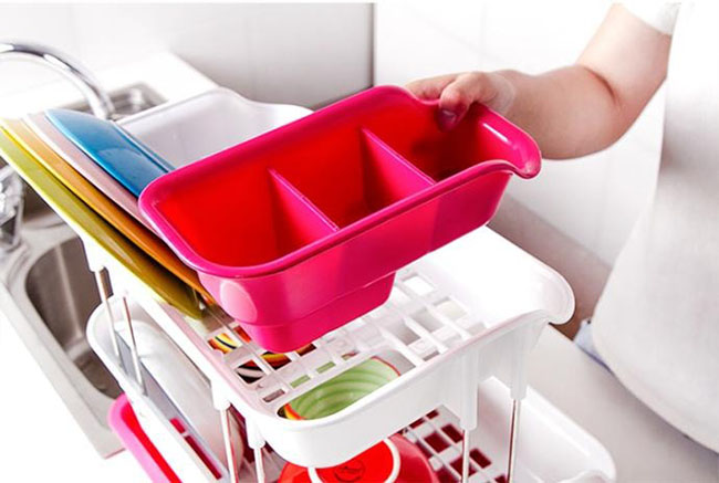 派樂 雙層瀝水碗架收納架/餐具架/瀝水架碗盤收納