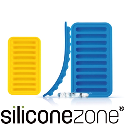 Siliconezone 施理康矽膠長條製冰模-藍/黃(2入裝)