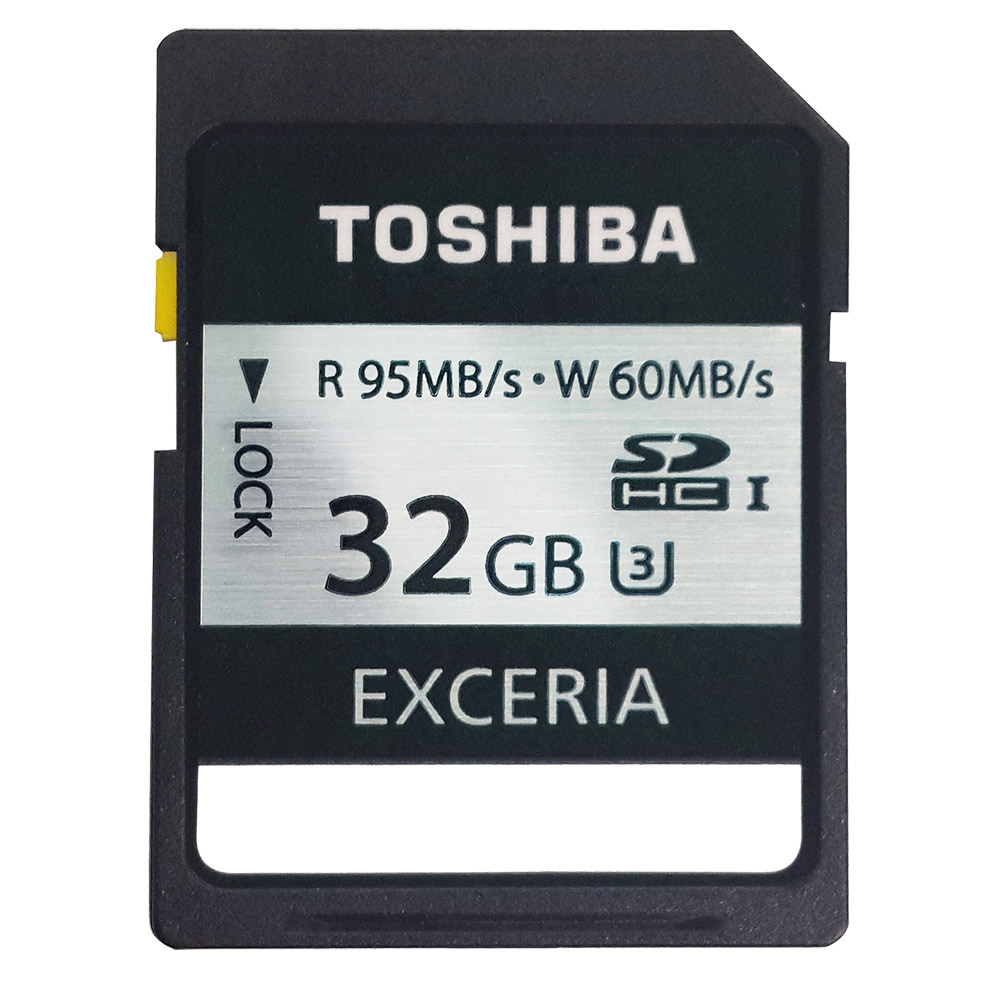 TOSHIBA EXCERIA 32GB UHS-I U3 SDHC 急速炫銀記憶卡