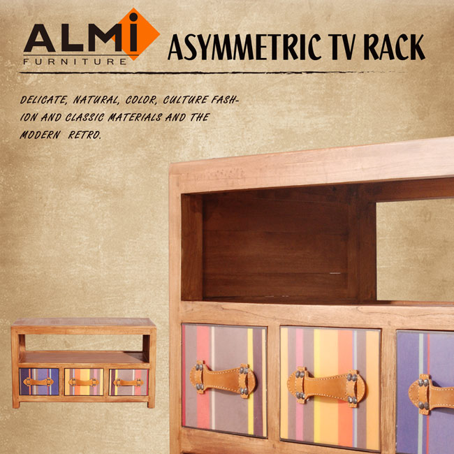 ALMI-BAYADERE-TV BUFFET 三抽電視櫃W86*D40*H50CM