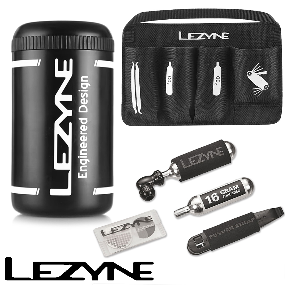 LEZYNE FLOW CADDY REPAIR KIT 手工具+CO2氣瓶+補胎收納罐組