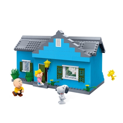 BanBao邦寶積木 史努比系列 Peanuts Snoopy 查理的家 7502