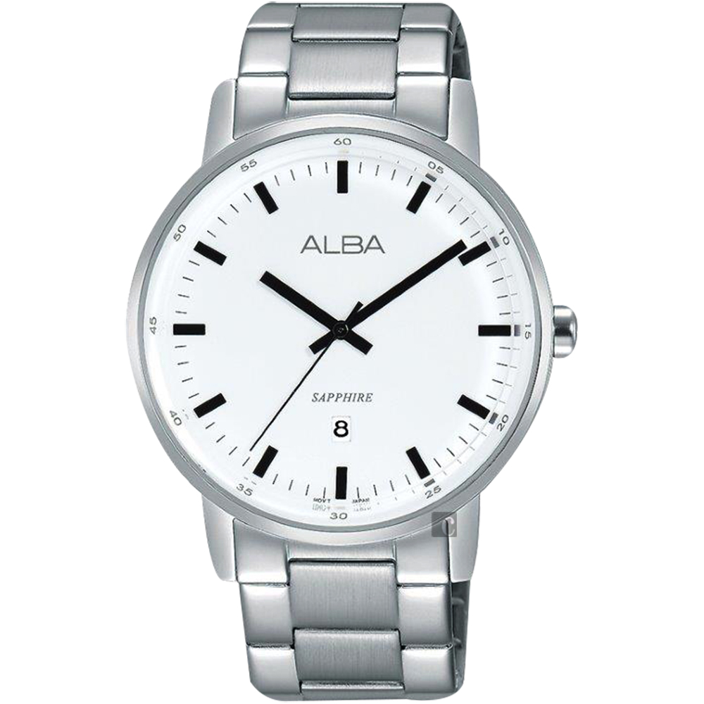 ALBA雅柏 PRESTIGE系列街頭酷流行手錶(AG8H35X1)-白/39mm